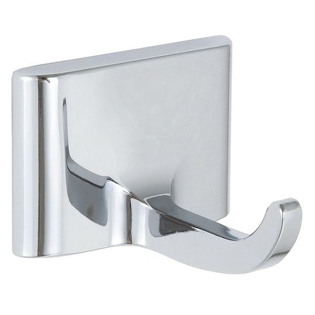 2 1/8 in W x 1 1/2 in H, Zamac, Bathroom Hook MPN:4WMK7