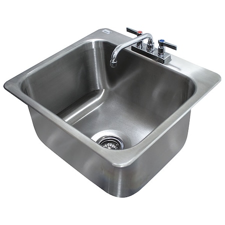 Drop-In Sink, 2 Hole, 16
