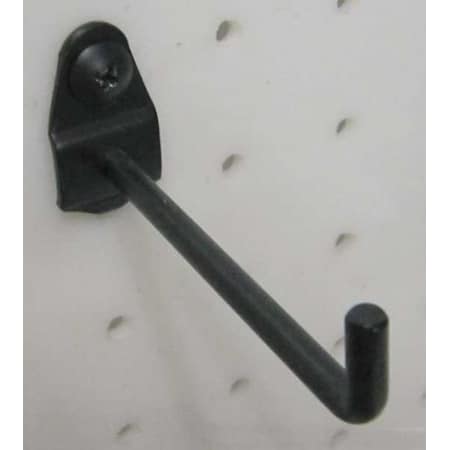 Single Rod Pegboard Hook, 6 in L, PK10 MPN:5TPG4