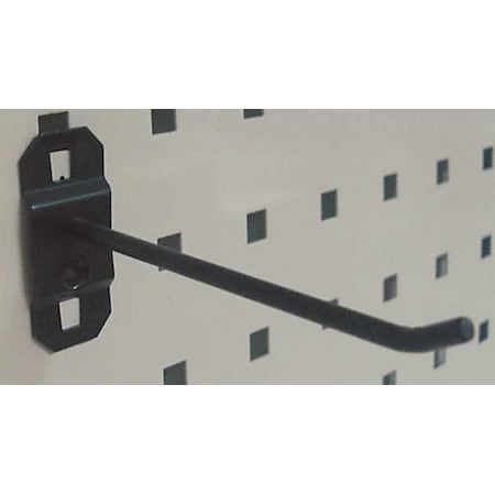 Single Rod Pegboard Hook, 4 1/2 in L, PK5 MPN:5TPK4