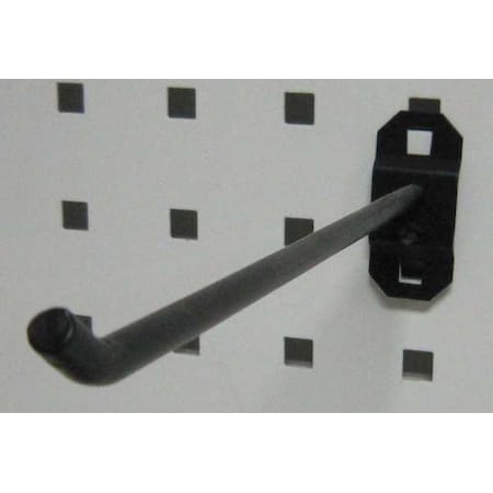 Single Rod Pegboard Hook, 8 1/2 in L, PK5 MPN:5TPK6