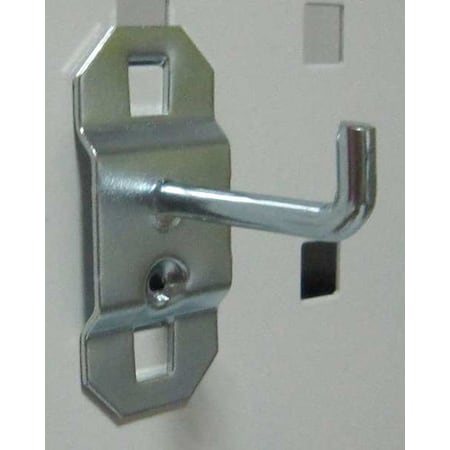 Single Rod Pegboard Hook, 1 1/2 in L, PK5 MPN:6YB86