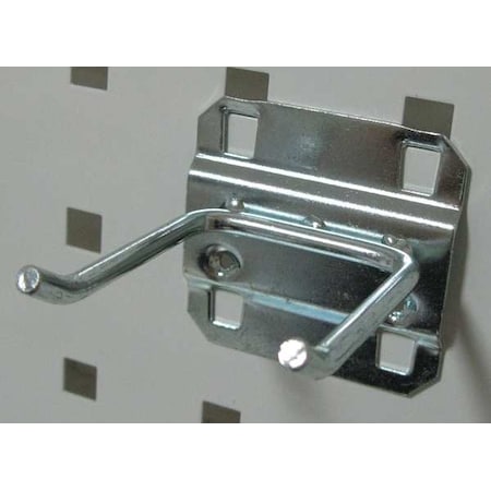 Double Rod Pegboard Hook, 2 1/2 in L, PK5 MPN:6YB95