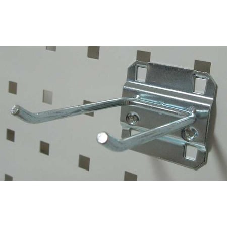 Double Rod Pegboard Hook, 3 1/2 in L, PK5 MPN:6YB96