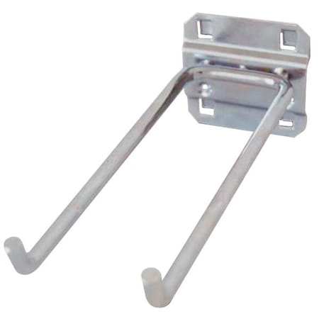 Double Rod Pegboard Hook, 4 1/2 in L, PK5 MPN:6YB98