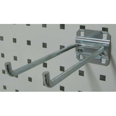 Double Rod Pegboard Hook, 6 1/4 in L, PK5 MPN:6YB99