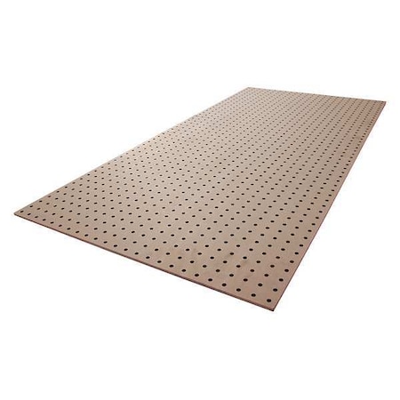 Round Hole Pegboard, 24 in H x 48 in W x 1/4 in D, 2 Panels, PK2 MPN:6YE32