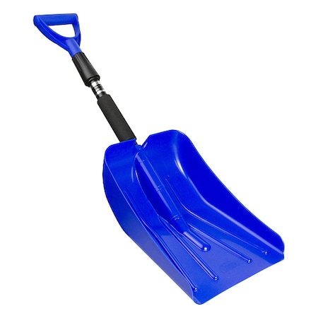 Snow Shovel, 8 1/2 in W x Plastic Blade, 30 in L Plastic Handle MPN:17211