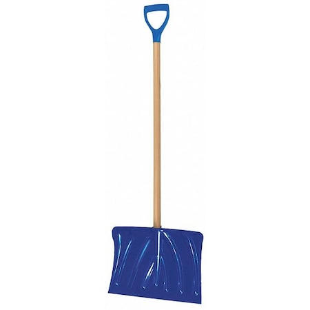 Snow Shovel W/ 18 in W Blade, 37 in Wood Handle W/ D-Grip MPN:32KX18