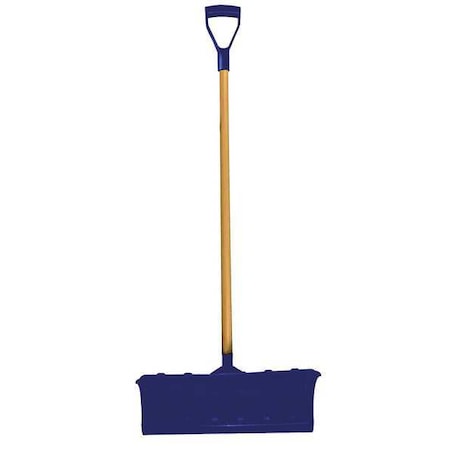 Snow Shovel, 22 1/4 in W x Plastic Blade, 42 in L Wood Handle MPN:36RG03