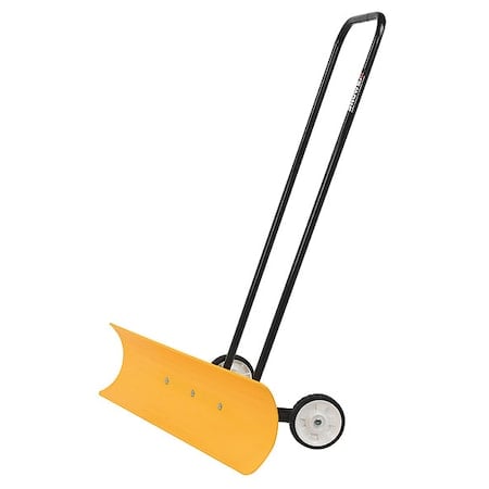 Snow Pusher, 36 in W x Plastic Blade, 46 in L Fiberglass Handle MPN:SP-36WL