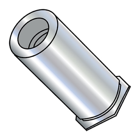 Round Standoffs, #4-40 Thrd Sz, 11/16 in Bd L, Steel Zinc Plated, 1000 PK MPN:0411SCSO