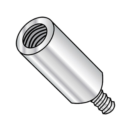 Round Standoffs, #4-40 Thrd Sz, 1-1/4 in Bd L, Aluminum 3/16 in OD, 1000 PK MPN:102004RMA
