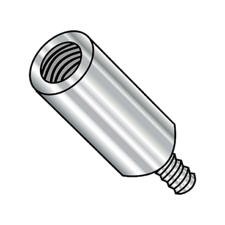 Round Standoffs, #8-32 Thrd Sz, 1/2 in Bd L, Stainless Steel Plain, 1/4 in OD, 500 PK MPN:140808RM303