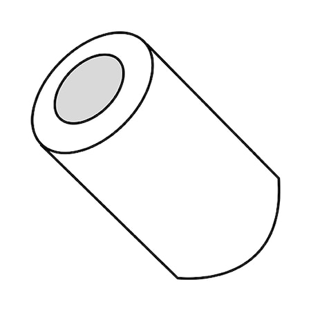 Round Spacer, #6 Screw Size, Nylon, 3/4 in Overall Lg, 1000 PK MPN:141206RSN