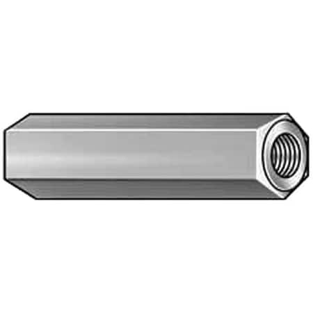 Hex Standoff, #8-32 Thrd Sz, 1 in L, 1 in Thrd L Brass Zinc Plated, 3/8