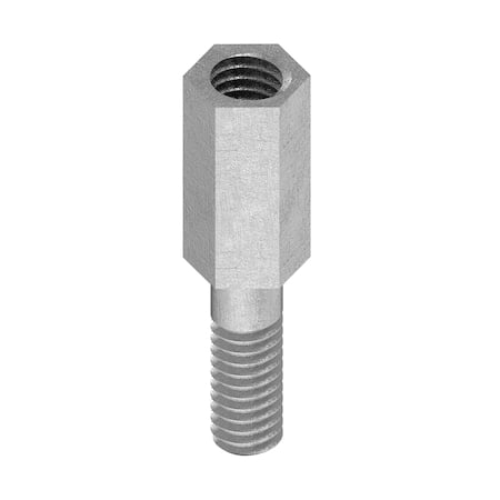 Hex Standoff, No. 8-32 Thrd Sz, 1/2 in L, 3/8 in Thrd L 18-8 Stainless Steel, Plain, 1/4