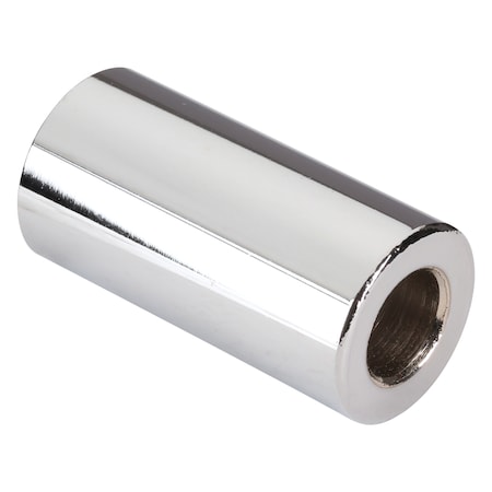 Spacer, 1/2 in Screw Size, Chrome Plated Steel, 2 in Overall Lg, 0.53 in Inside Dia, 5 PK MPN:MPB1381
