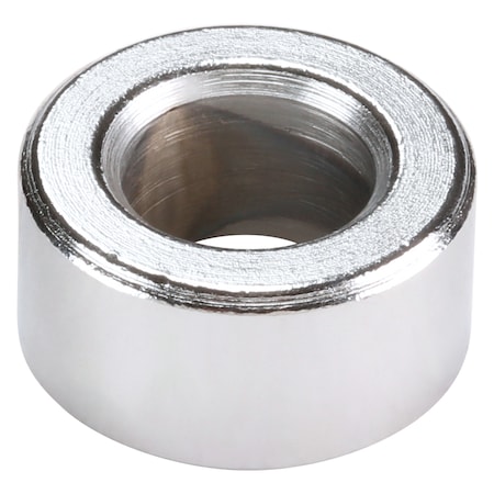 Spacer, 3/8 in Screw Size, Chrome Plated Steel, 3/8 in Overall Lg, 0.406 in Inside Dia, 5 PK MPN:MPB515