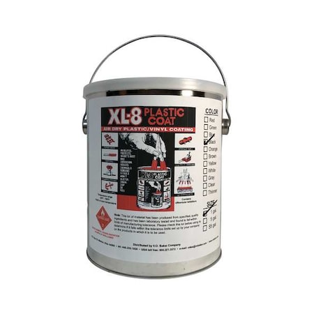 PVC Maintenance Coating, Black, 1 gal MPN:XL8-1-BLACK