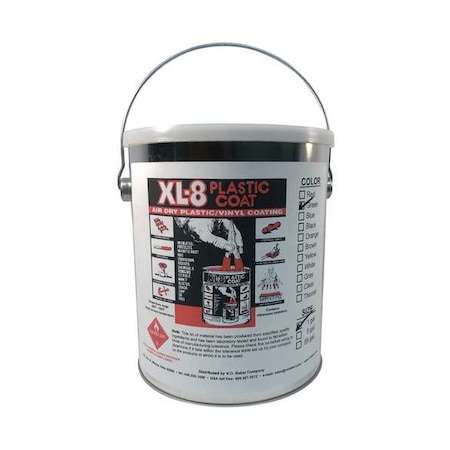 PVC Maintenance Coating, Green, 1 gal MPN:XL8-1-GREEN