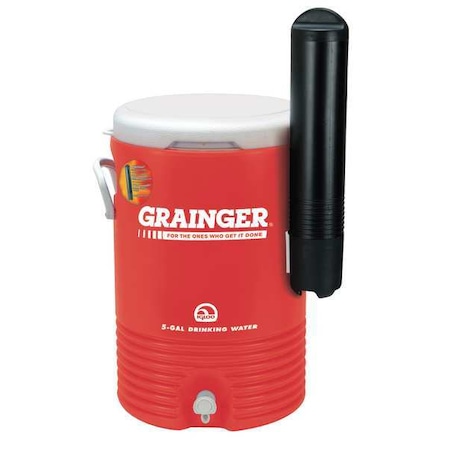 5 gal. Red HDPE Beverage Cooler MPN:42196