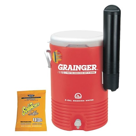Beverage Cooler, Hard Sided, 5.0 gal. MPN:JEN1