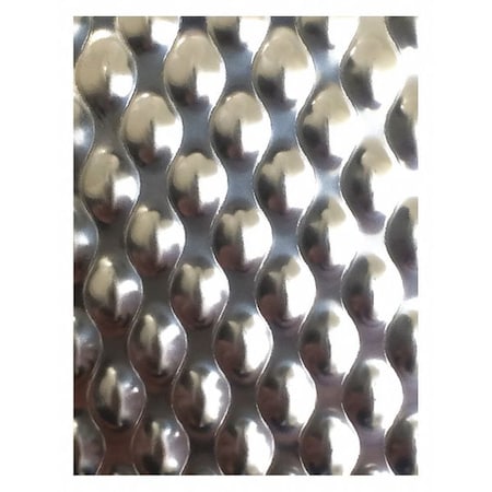 Silver SS Sheet, Rectangle, 48in Overall W MPN:6-OM 304#4-14Gx48x120