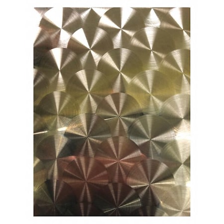 Silver SS Sheet, Square, 24 in Overall W MPN:EngineTurn 304BA-14Gx24x24