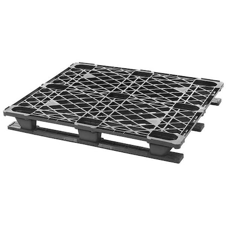 Recycled High Density Polyethylene Pallet, 48 in L, 40 in W, 5 5/8 in H, 2, 300 lb Dynamic MPN:40X48 CP EXP W/RUNNERS