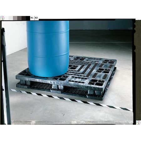 Partially Recycled High Density Polyethylene Pallet, 48 in L, 48 in W, 5 1/8 in H, 4, 000 lb Dynamic MPN:48x48 HDSC Blue