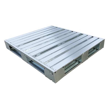 Galvanized steel Pallet, 48 in L, 40 in W, 5 3/8 in H, 10, 000 lb Dynamic MPN:4VYH3