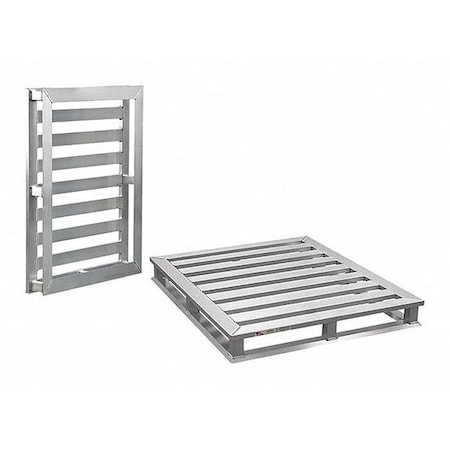 Aluminum Pallet, 48 in L, 40 in W, 5 1/4 in H, 5, 000 lb Dynamic MPN:99749