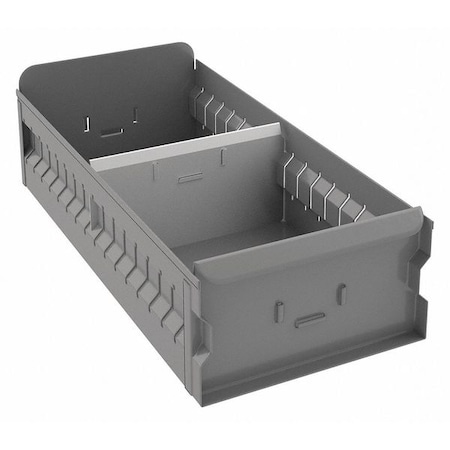 Drawer Storage Bin, Steel, Gray, 4 1/2 in H, 8 1/4 in W, 17 in L MPN:BX-818
