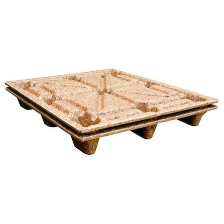 Recycled Pressed Wood Pallet, 40 1/4 in L, 48 1/4 in W, 5 5/8 in H, 2, 000 lb Dynamic MPN:PWP-4840