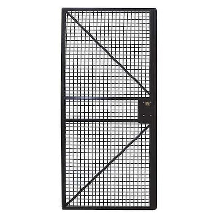 Wire Mchn Grd Door, 60 inx48 in, Blk MPN:19N880