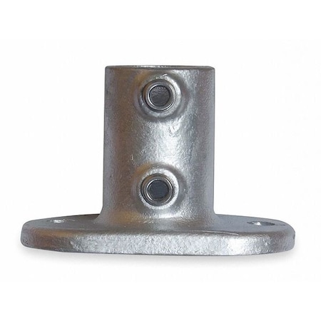 Structural Pipe Fitting, Base Flange, Cast Iron, 1.25 in Pipe Size, 50000 lb Tensile Strength MPN:4NXU4
