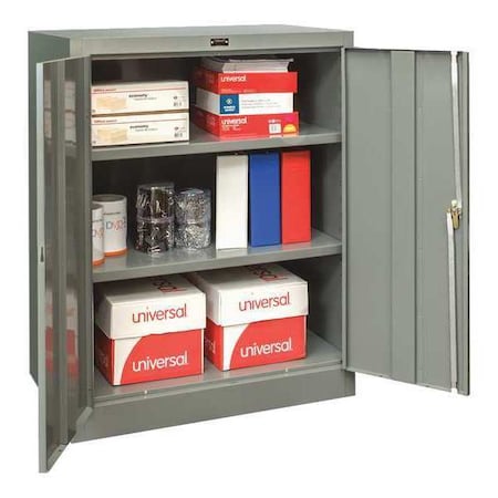 Shelving Storage Cabinet, 72 in H, 36 in W, 24 in D, Swing, Keyed, Dark Gray, 4 Shelves, 0 Drawers MPN:210S362472A-HG