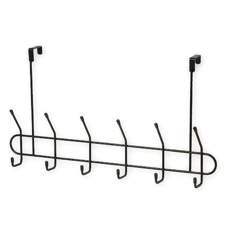 Wardrobe Hook, Black, Steel, 3 19/32 in D MPN:1HFL1
