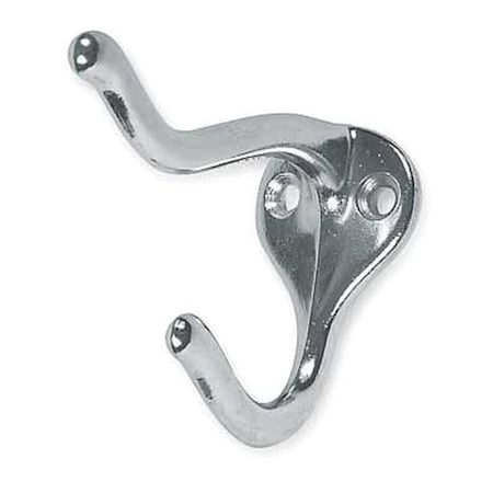 Coat and Garment Hook, 2 Ends, Aluminum MPN:1HFL7