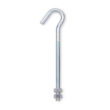 Hook Bolts, Steel, 6 Lx3 1/4 Hx3/4 In W MPN:1RCE2