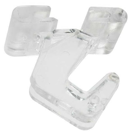Under-Shelf Hook, Clear, Plastic, PK2 MPN:1RCJ5