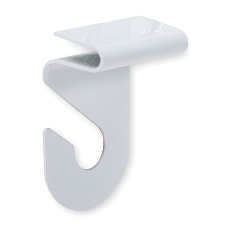 Under-Shelf Hook, White, Steel, 1/2in D, PK2 MPN:1RCK4