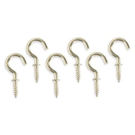 Cup, Type Hook, Brass, Length 5/8 In, PK20 MPN:1WBH6
