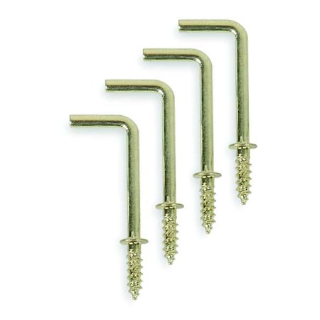 Shoulder Hook, Brass, Steel, 1 1/8in D, PK20 MPN:1WBK6