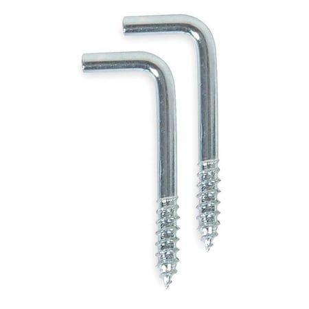 Square Hook, Zinc, Length 1 3/16 In, PK20 MPN:1WBL6