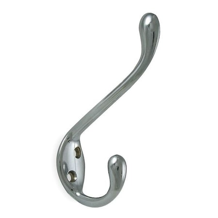 Coat and Garment Hook, 2 Ends, Chrome MPN:1XNG3