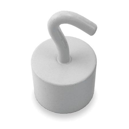 Hook, White, Metal/Plastic, 1/2 in D MPN:3DXZ3