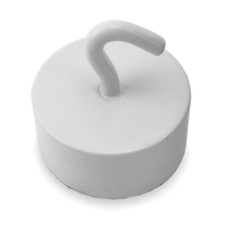 Hook, White, Metal/Plastic, 1/2 in D MPN:3DXZ4