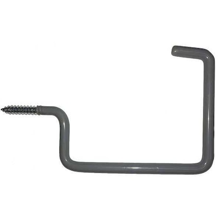 Ladder Hook, Gray, Steel, 4 1/8 in D MPN:49GV56